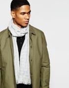 Armani Jeans Logo Lightweight Scarf - Gray