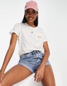 Lee Mini Chest Logo T-shirt In Off White