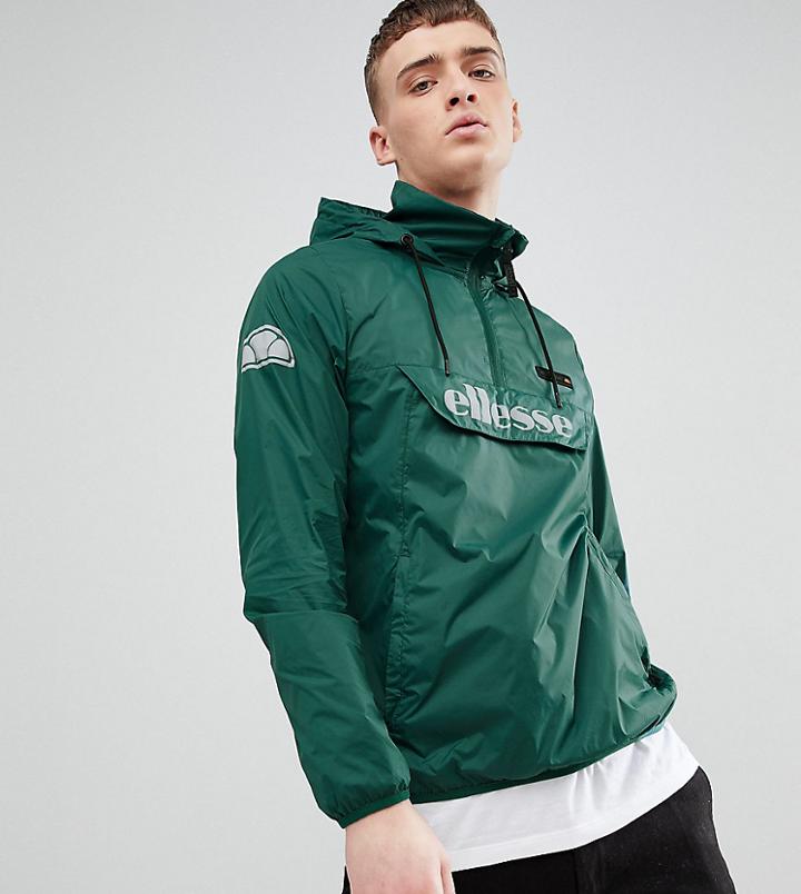 Ellesse Overhead Jacket In Green - Green