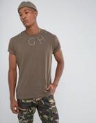 Night Addict Embroidered T-shirt - Green