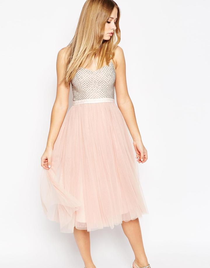 Needle & Thread Eastern Embellished Bodice Coppelia Ballet Dress - Blossom Pink