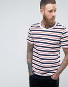 Lee Striped Pocket T-shirt - White