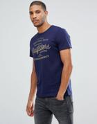 Tom Tailor T-shirt With Heritage Print In Navy - Navy
