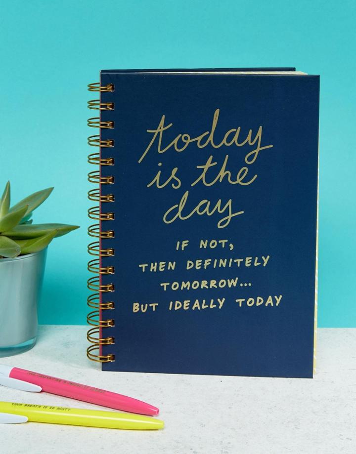 Notes To Self Slogan Ring Binder Notebook - Multi