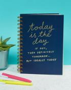 Notes To Self Slogan Ring Binder Notebook - Multi
