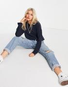 Cotton: On Crewneck Sweatshirt In Black