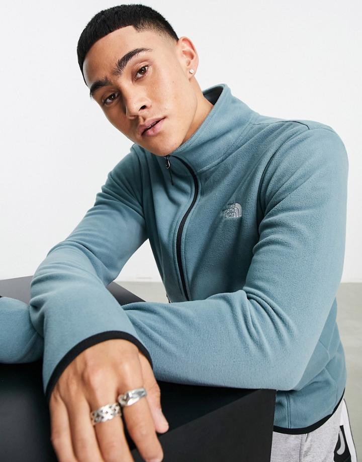 The North Face Tka Glacier Full Zip Fleece In Blue