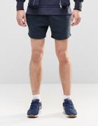 Asos Jersey Shorts In Shorter Length In Navy - Total Eclipse