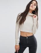 Pixie & Diamond High Neck Crop Top - Gold