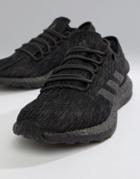 Adidas Running Pureboost Sneakers In Triple Black - Black