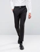 Burton Menswear Skinny Suit Pant In Slub - Black