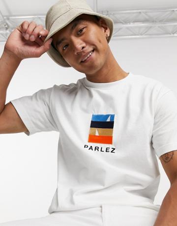 Parlez Fitts Embroidered T-shirt In White