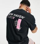 New Look Oversized T-shirt With New Haven Back Print In Black