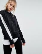 Cheap Monday Hoodie With Taping - Black