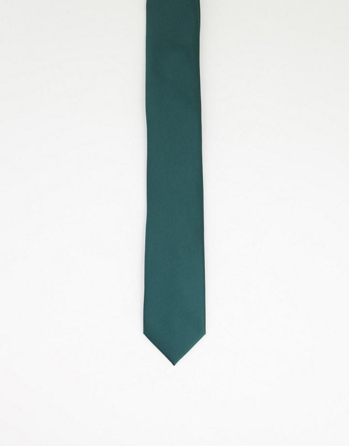 Gianni Feraud Wedding Plain Satin Tie In Green