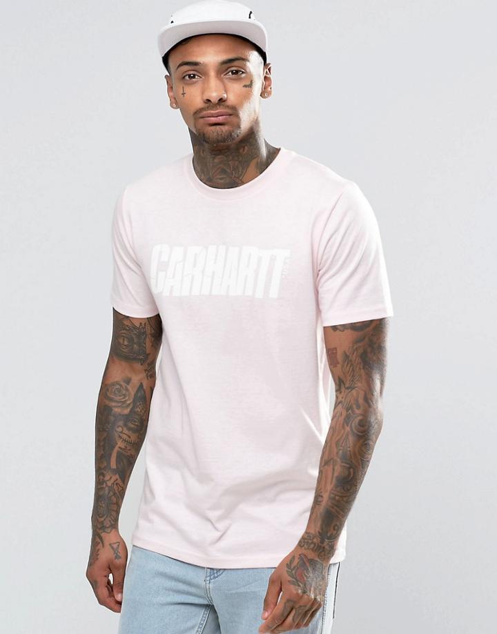 Carhartt Wip Large College Script T-shirt - Pink