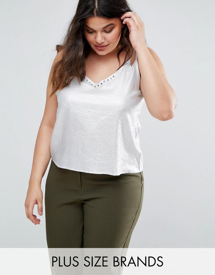 Elvi Metallic Cami - Silver