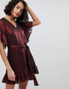 Allsaints Stripe Smock Dress - Red