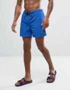 Tommy Hilfiger Solid Swim Shorts In Blue - Blue