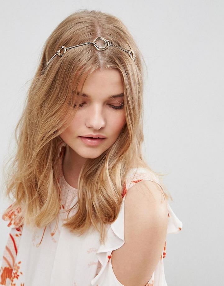 Asos Open Shapes Metal Headband - Multi