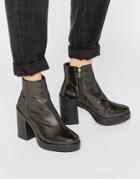 Asos Ecru Chunky Ankle Boots - Silver