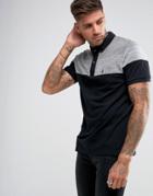 Luke Sport Docker Night Striped Polo Shirt In Navy - Navy