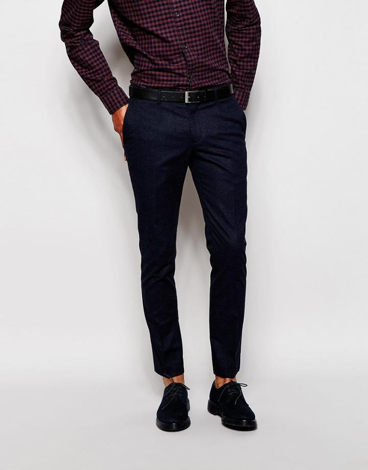 Selected Homme Suit Pant In Skinny Fit - Navy