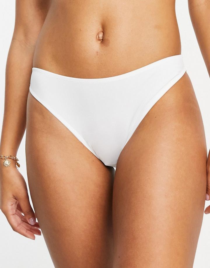 Na-kd High Leg Bikini Bottom In White