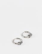 Svnx Silver Hoop Earrings