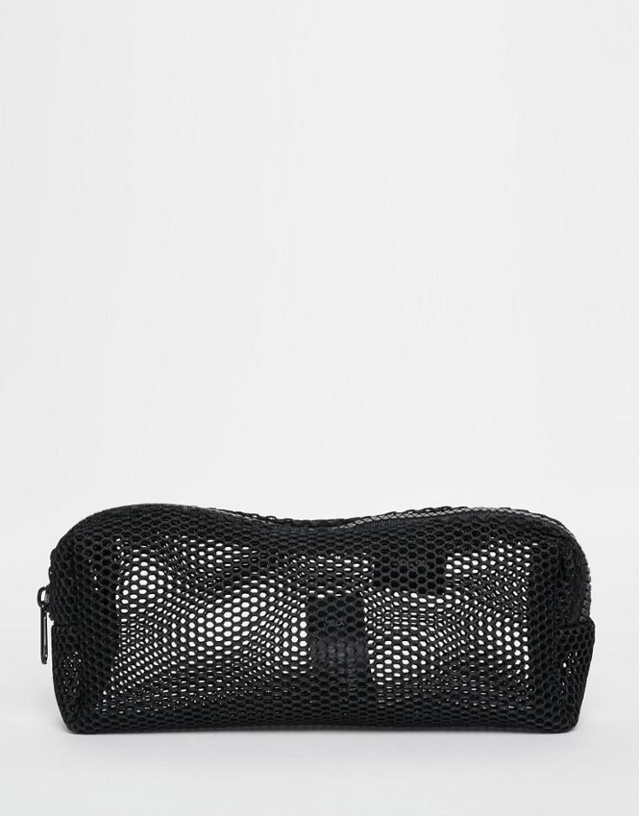 Asos Mesh Brush Makeup Bag - Black