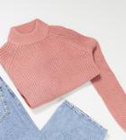 Vero Moda Petite Exclusive Sweater With High Neck In Pink
