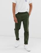 Jack & Jones Intelligence Skate Fit Chino In Green