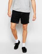 Pull & Bear Bermuda Denim Shorts - Black