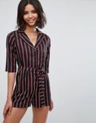 Influence Stripe Romper - Multi