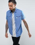 G-star Tacoma Deconstructed Shirt Short Sleeve - Blue