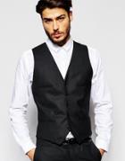 Noak Vest In Skinny Fit - Black
