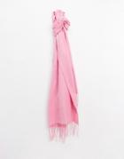 Monki Greta Recycled Polyester Scarf In Pink