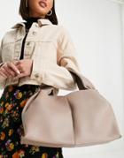 Glamorous Origami Shoulder Bag In Taupe-brown