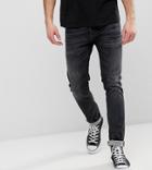 Nudie Jeans Co Tight Terry Jeans Black Streets Wash - Gray
