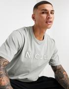 Nicce Mercury T-shirt In Sage Green