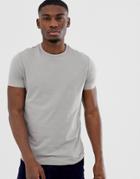 Brave Soul Organic Cotton T-shirt In Gray