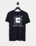 The North Face Ic Geo Nse Box Back Print T-shirt In Black