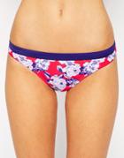 New Look Kelly Brook Floral Bikini Bottom - Multi