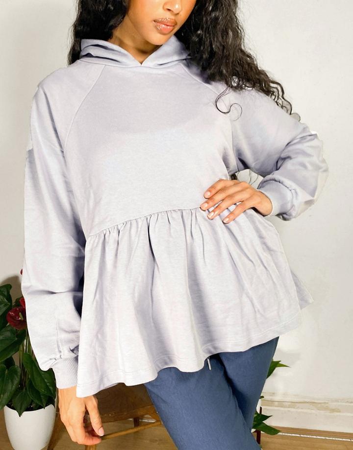 Asos Design Smock Hoodie-blues