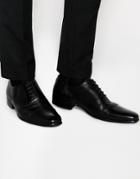 Red Tape Lace Up Smart Shoes With Toe Cap Detail - Black