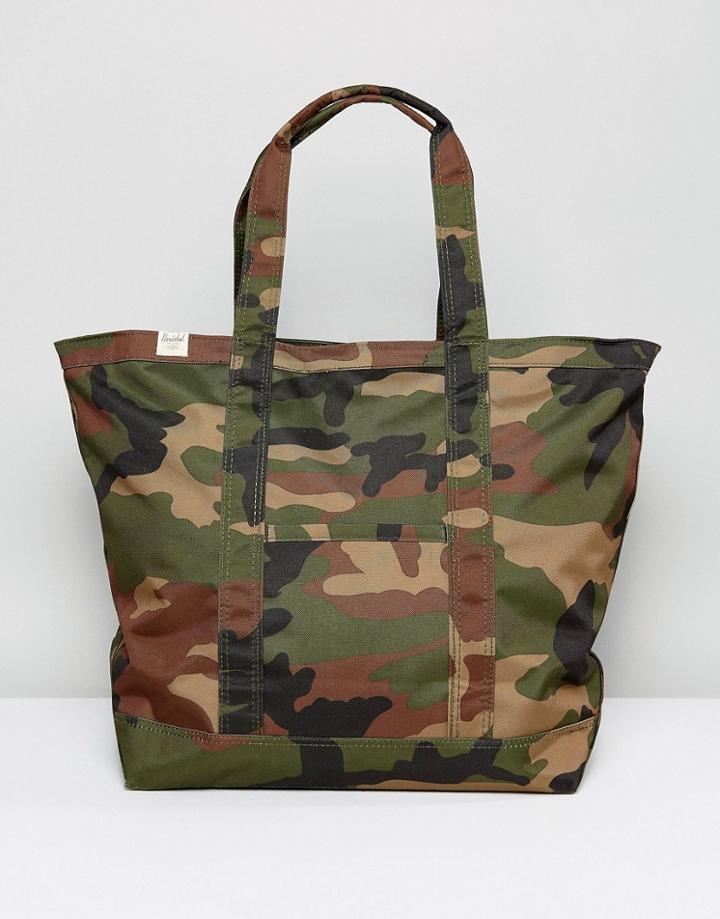 Herschel Supply Co Bamfield Mid Volume Weekender Bag In Woodland Camo - Green
