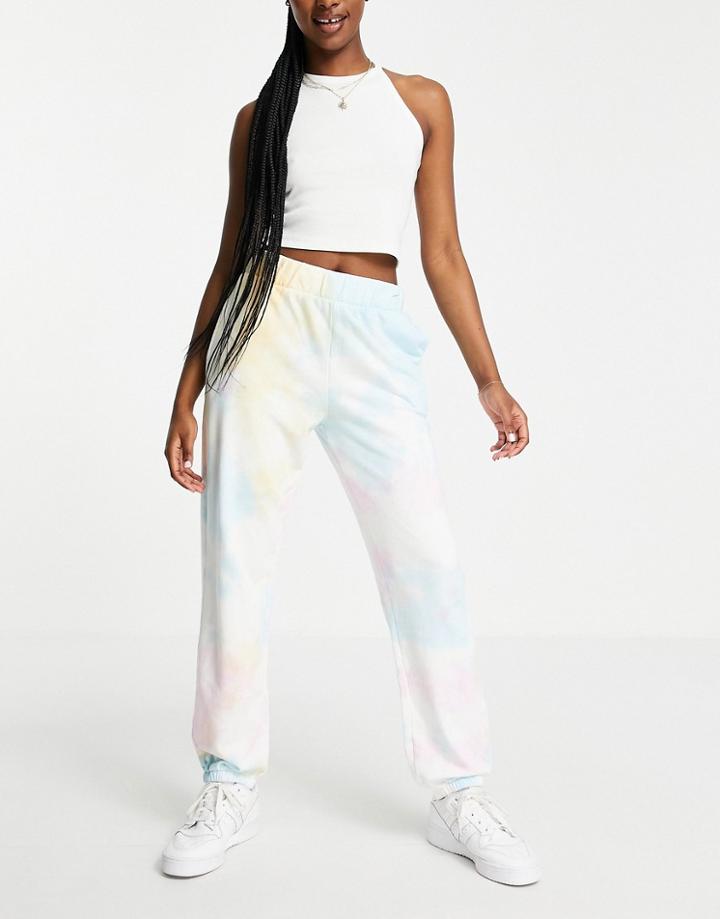 Pieces Sweatpants In Tie Dye Print - Part Of A Set-multi