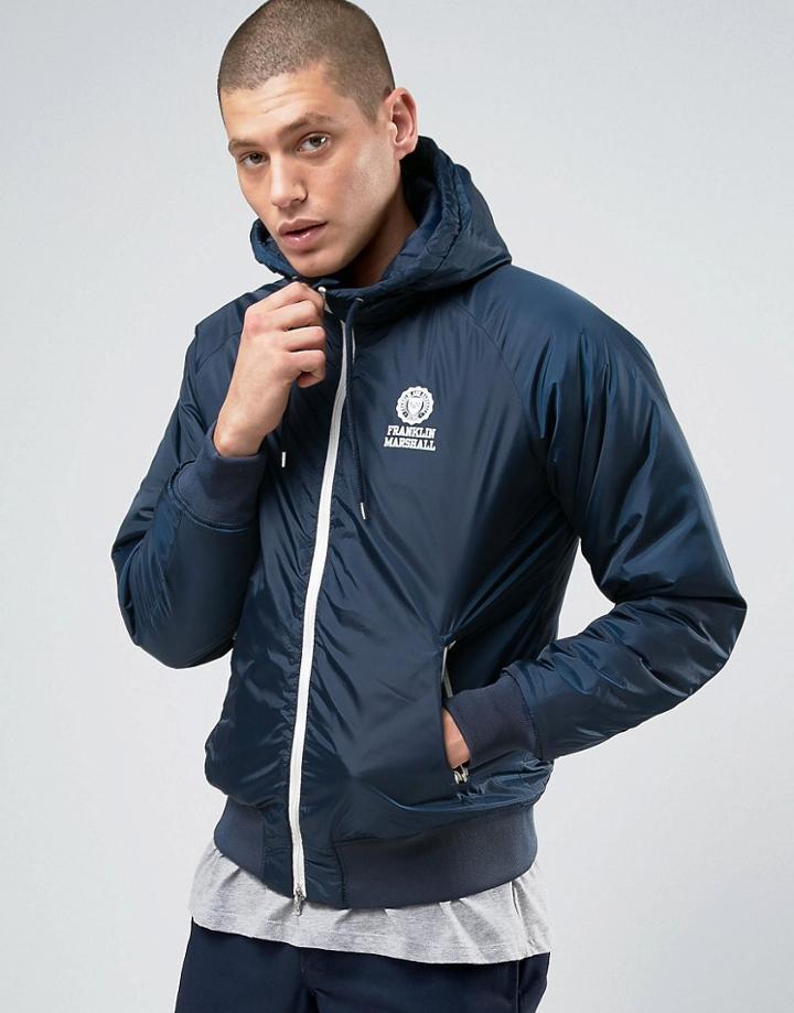 Franklin And Marshall Lightweight Jacket - Navy