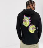 Asos Design Tall Hoodie With Rick & Morty Print - Black