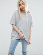 Asos Super Oversized T-shirt - Gray